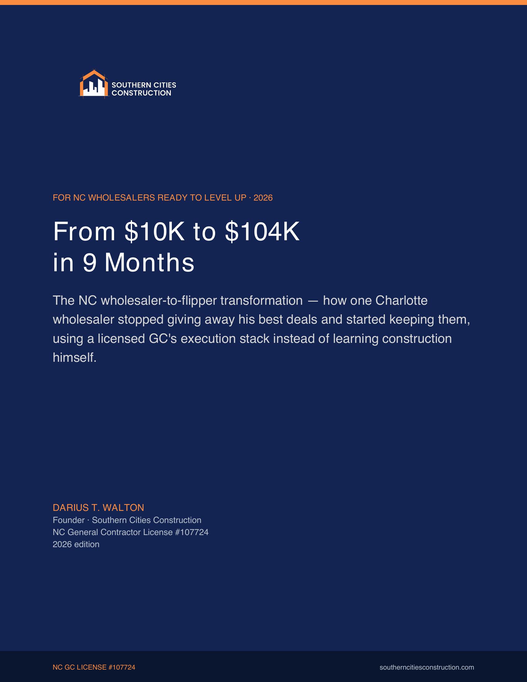 From $10K to $104K in 9 Months PDF cover